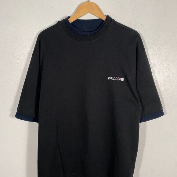 WE11DONE Black And Navy Reversible Gig T-shirt - Picture 5 of 9